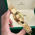 Rolex Day-Date 228238 YG Plated Champagne Dial CZ Diamonds 40mm Super Clone - 图片 7