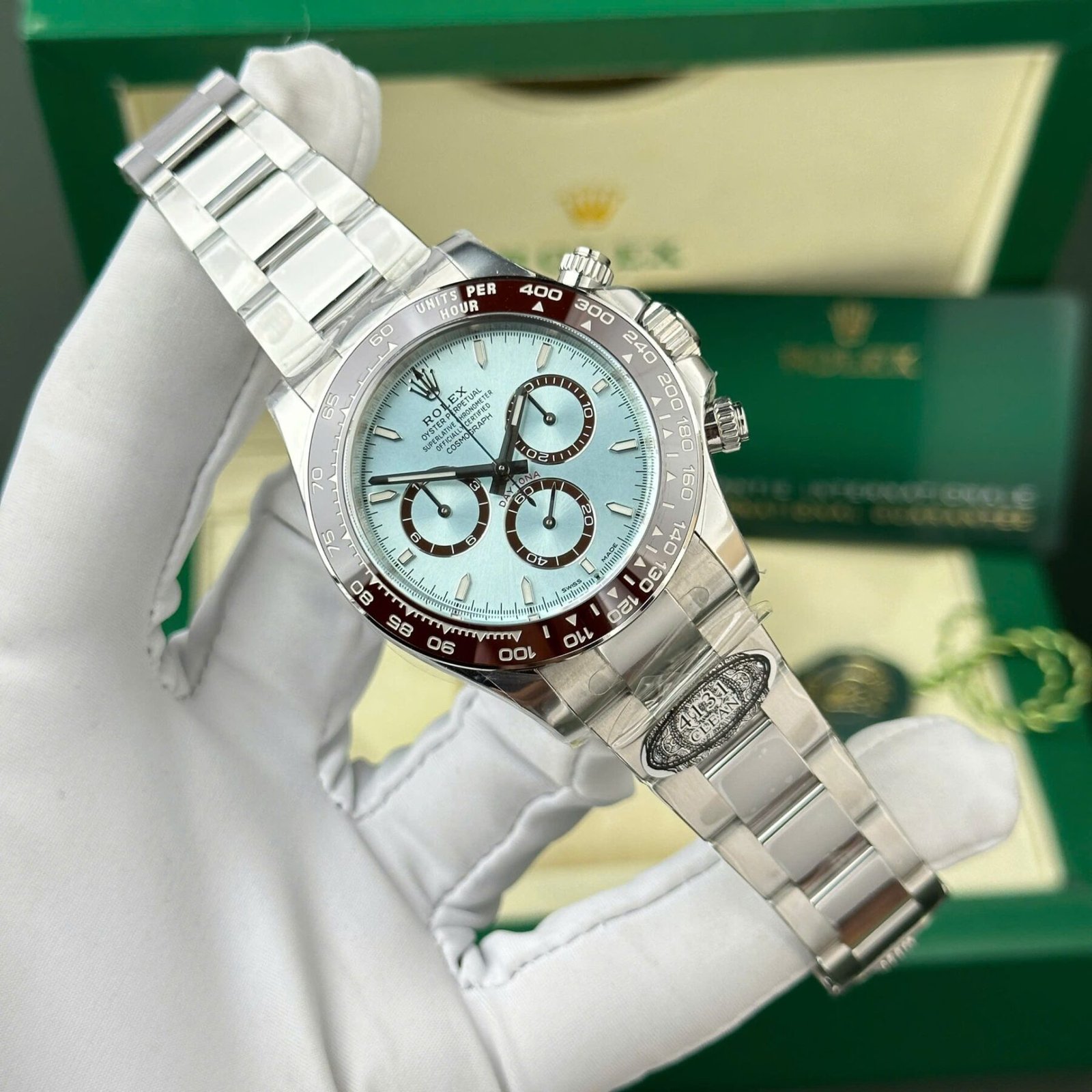 1750589077-431.jpg Rolex Daytona 126506 904L Steel Ice Blue Dial 40mm Oyster Super Clone - 图片 1