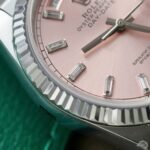 Rolex Day-Date 128236 904L Steel Pink Dial CZ Diamonds 36mm Super Clone - 图片 6