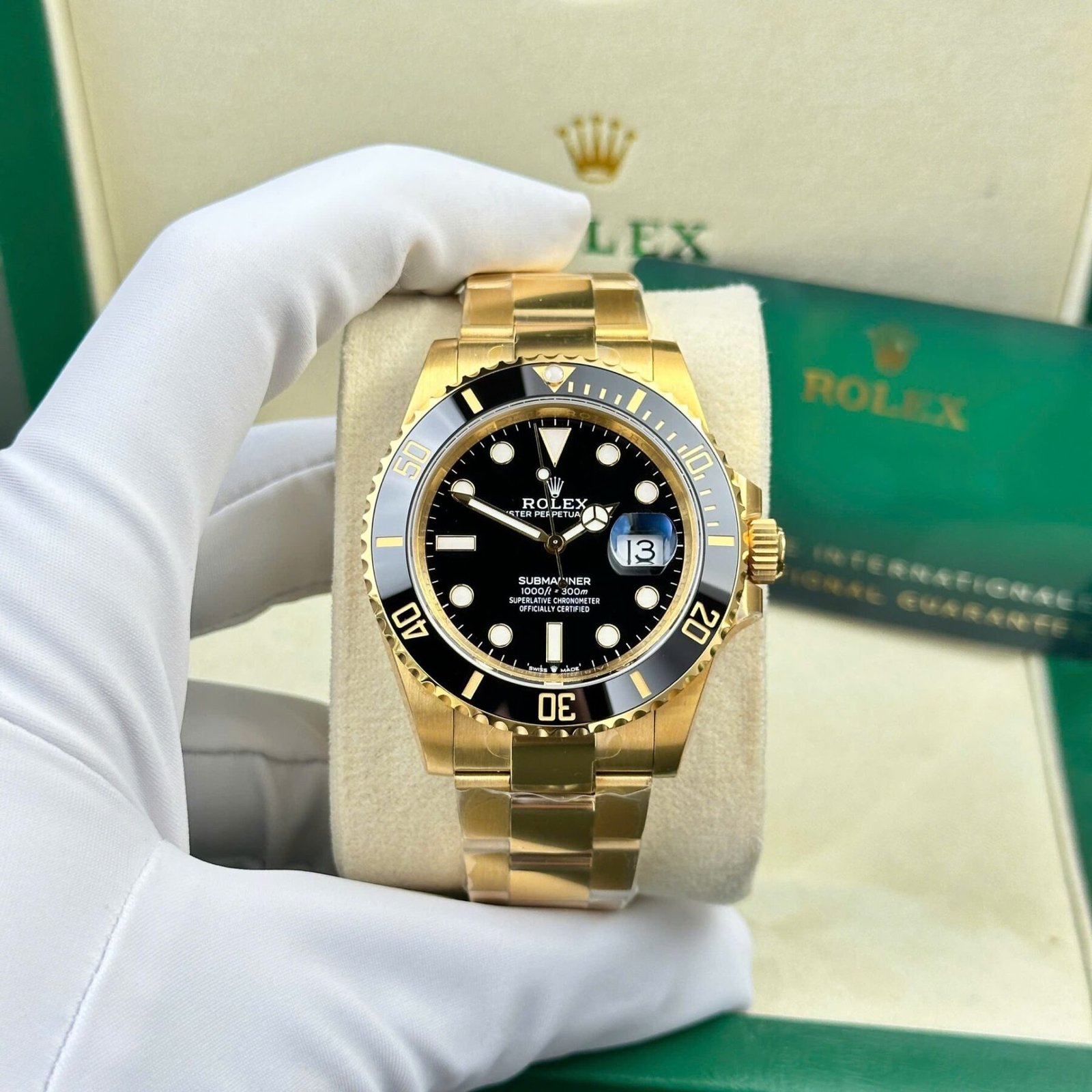 1750589129-451.jpg Rolex Submariner 126618LN YG Plated Black Dial 41mm Oyster Super Clone - 图片 1