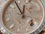 Rolex Day-Date RG Plated Diamond Dial Baguette Diamond 40mm Super Clone - 图片 3