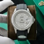 Rolex Yacht-Master 904L Steel Diamond Dial 42mm Oysterflex Super Clone