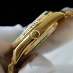 Rolex Day-Date YG Plated Green Dial CZ Diamonds 36mm Super Clone - 图片 6