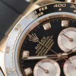 Rolex Daytona 126515 RG Plated Black Dial CZ Diamonds 40mm Oysterflex Super Clone - 图片 4