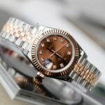 Rolex Lady-Datejust 279171-0011 SS/RG Plated Chocolate Dial CZ Diamonds 28mm Jub AAA Replica - 图片 4