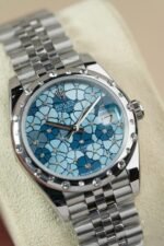 Rolex Datejust 278344 316L Steel Flower Blue Dial CZ Diamonds 31mm Jub AAA Replica - 图片 3