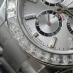 Rolex Daytona 126500 904L Steel Silver Dial With Diamonds 40mm Oyster Super Clone - 图片 5