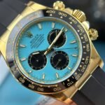 Rolex Daytona 126518LN Alcaraz YG Plated Turquoise Blue Dial 40mm Oysterflex Super Clone - 图片 4