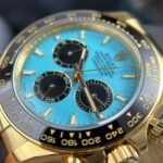 Rolex Daytona 126518LN Alcaraz YG Plated Turquoise Blue Dial 40mm Oysterflex Super Clone - 图片 5