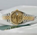 Rolex Datejust 126233 SS/YG Plated Gold Palm Dial CZ Diamonds 36mm Jub Super Clone - 图片 3