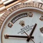 Rolex Day-Date RG Plated Meteorite Dial With Diamonds 40mm Super Clone - 图片 6