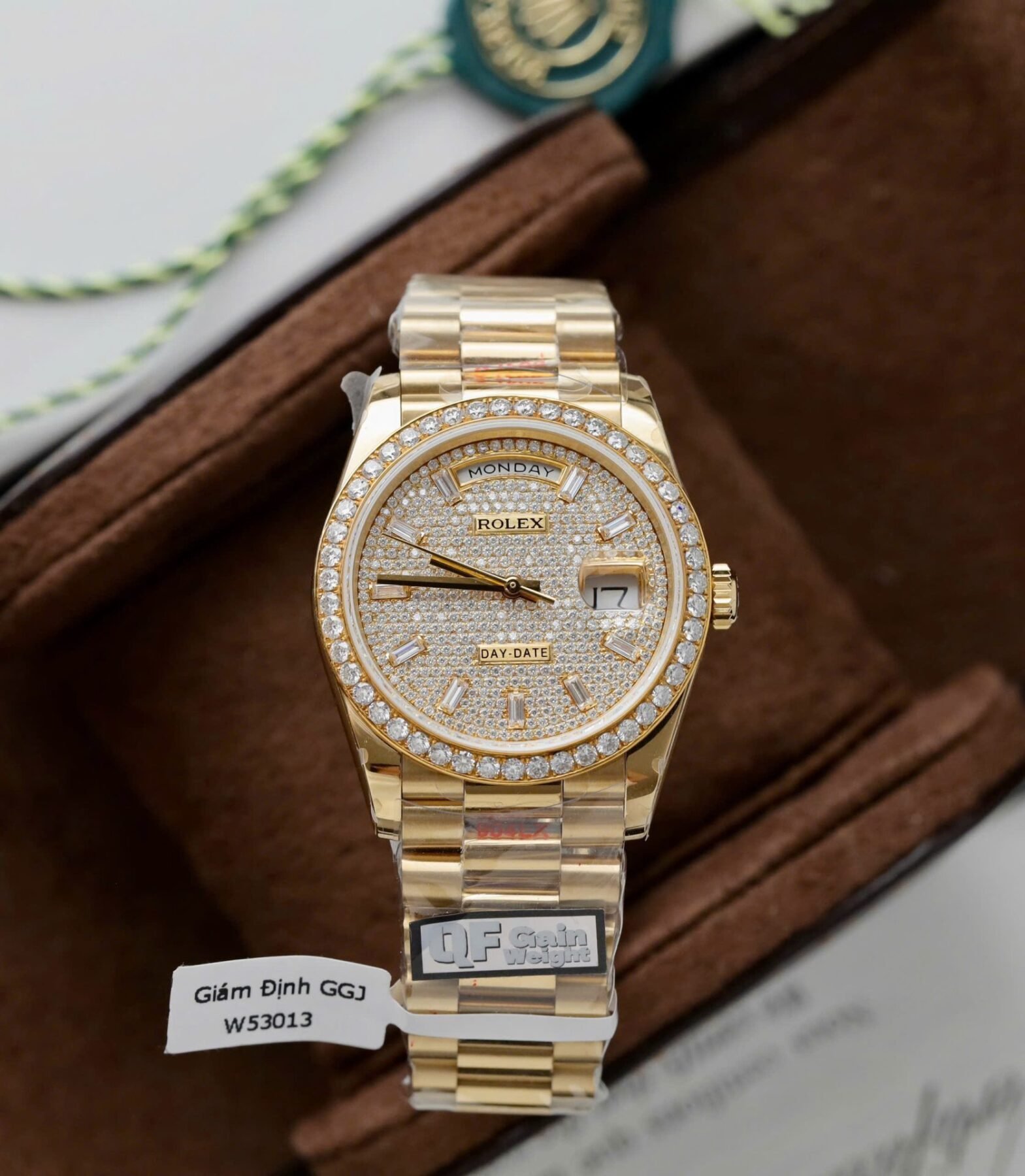 1750589527-583-2.jpg Rolex Day-Date YG Plated Diamond Dial 36mm Super Clone - 图片 1