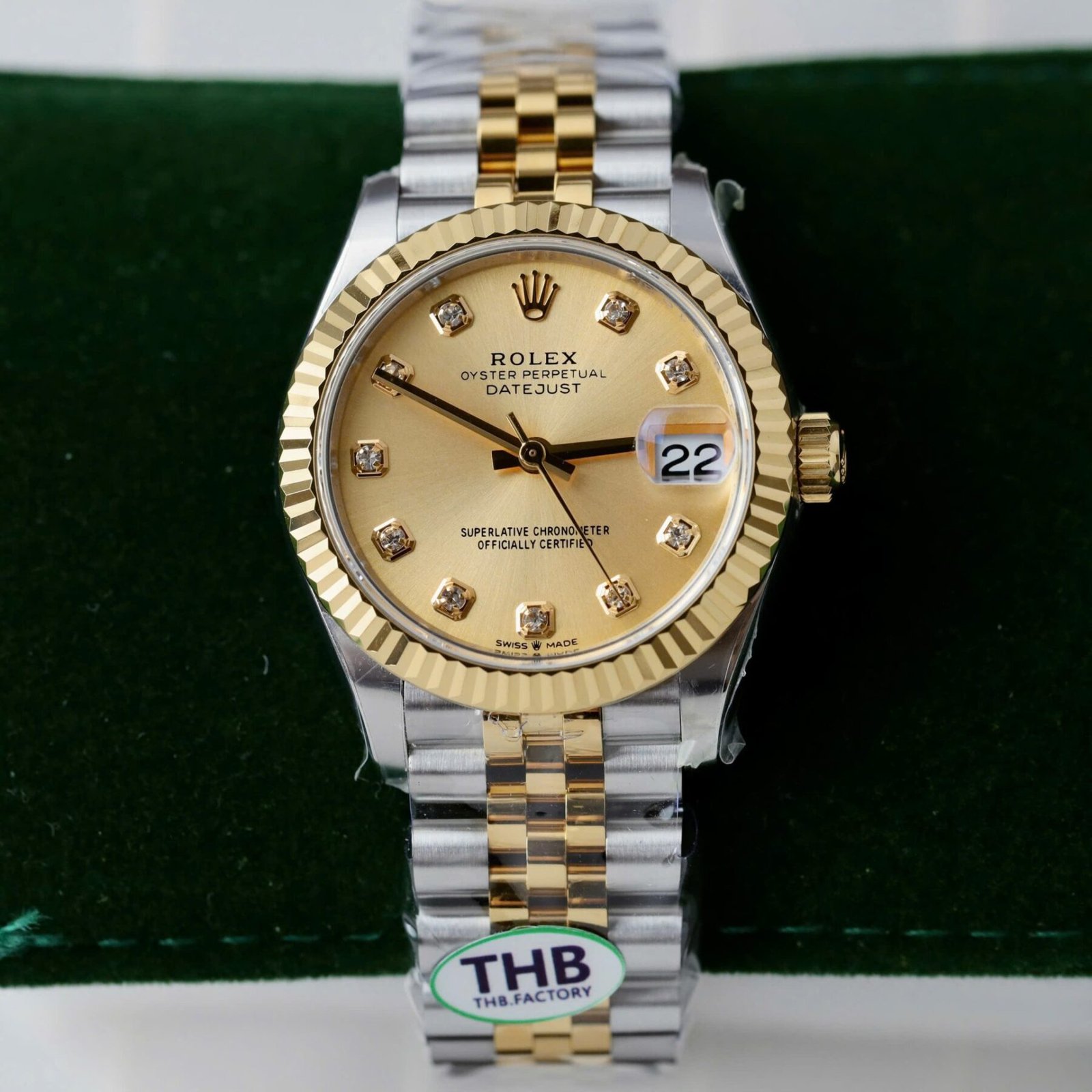 1750589569-600.jpg Rolex Datejust 278273 SS/YG Plated Champagne Dial CZ Diamonds 31mm Jub THBF Replica - 图片 1