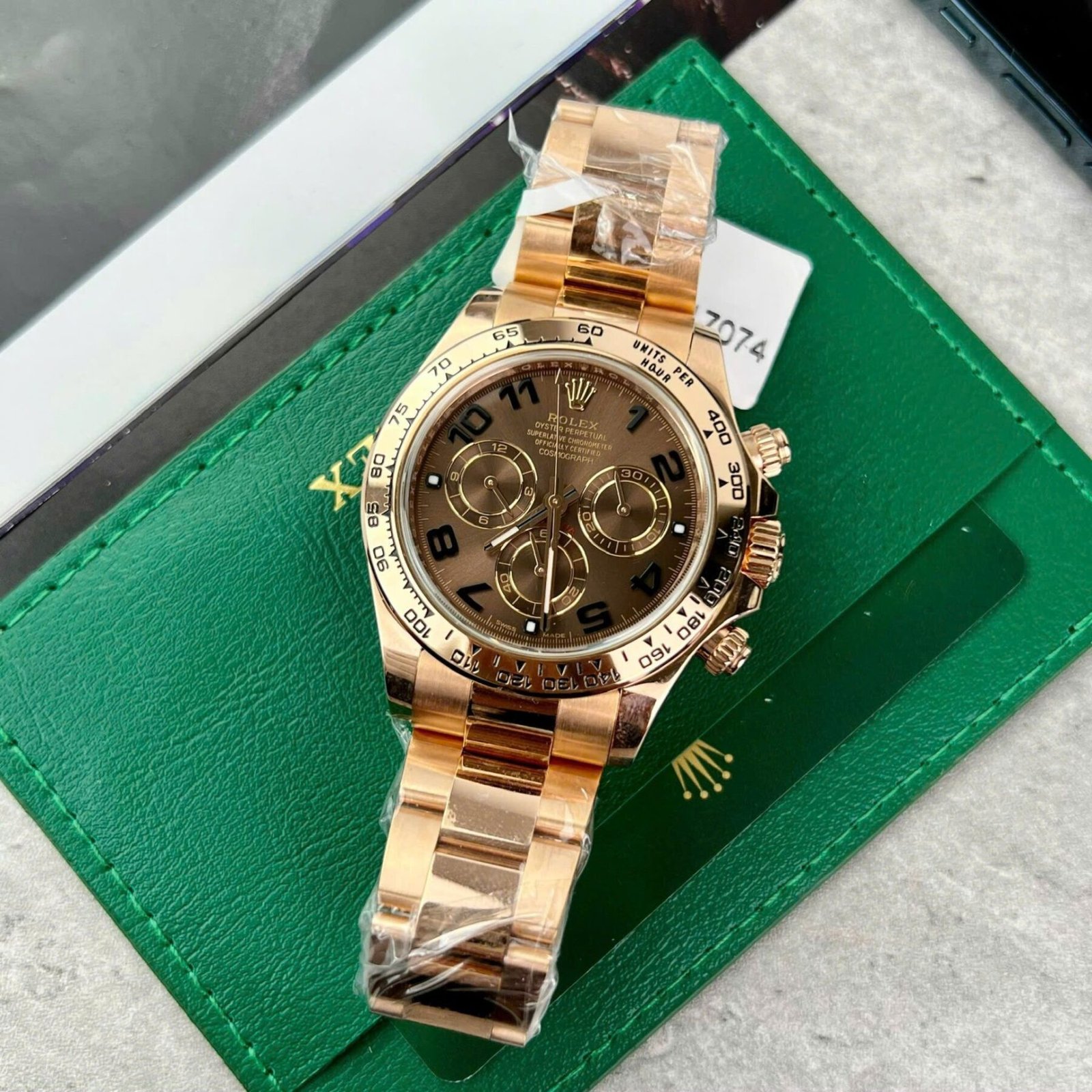 1750589637-622-1.jpg Rolex Daytona 116505 904L Steel Chocolate Dial 40mm Jub Super Clone - 图片 1