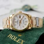 Rolex Day-Date YG Plated MOP Dial CZ Diamonds 36mm Super Clone - 图片 3