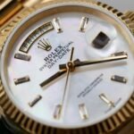 Rolex Day-Date YG Plated MOP Dial CZ Diamonds 36mm Super Clone - 图片 4