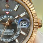 Rolex Sky-Dweller RG Plated Grey Dial 42mm Oysterflex Super Clone - 图片 6