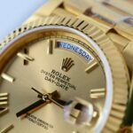Rolex Day-Date 228238 YG Plated Champagne Roman Numeral Dial 40mm Super Clone - 图片 4